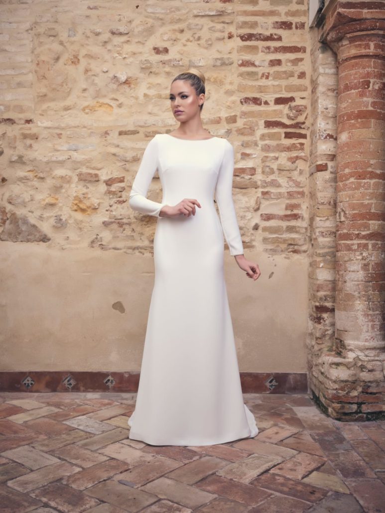  vestido de novia simples para ceremonia civil