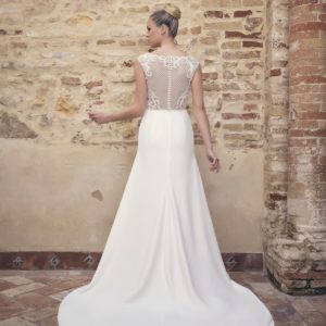 Vestido de novia espalda con encaje