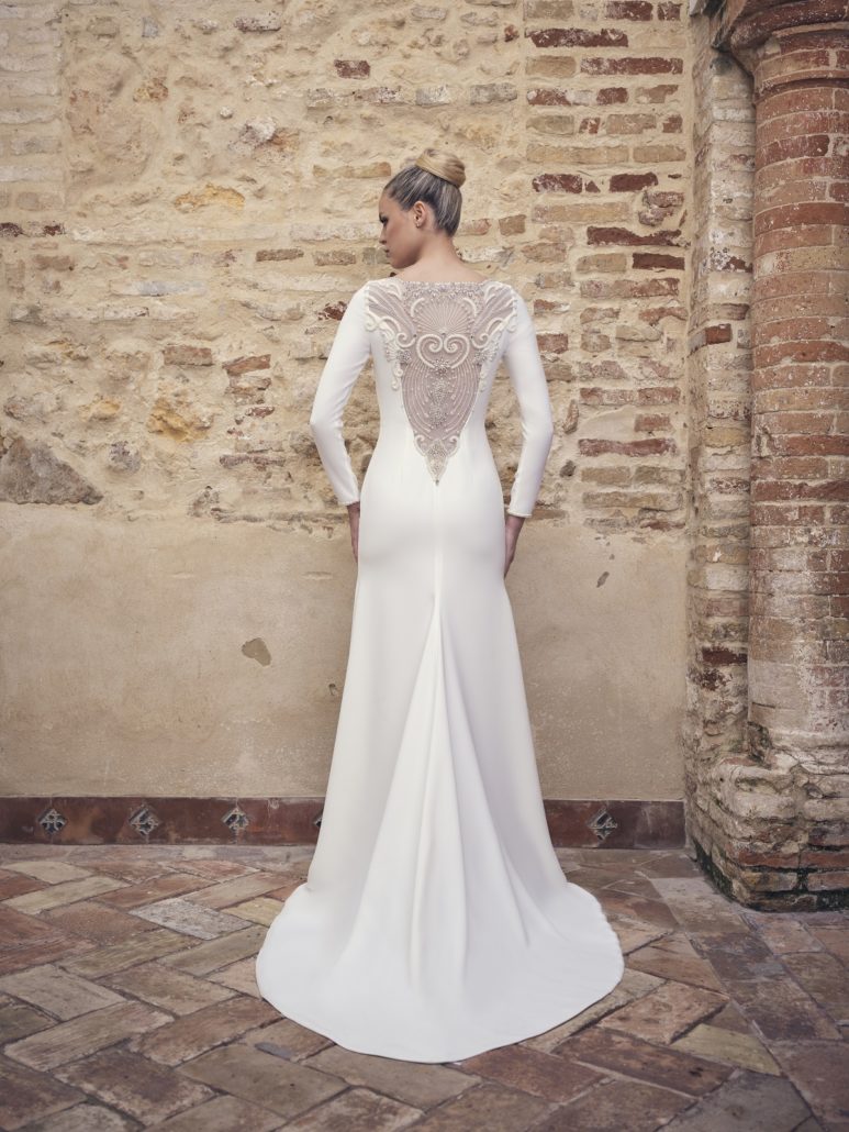 Vestido de novia espalda v