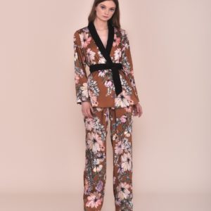 Conjunto fiesta pantalón y kimono 2020