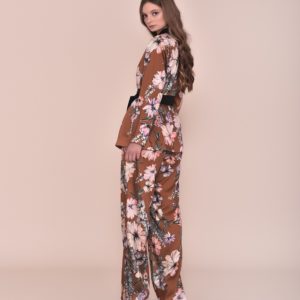 Conjunto fiesta pantalón y kimono floral 2020