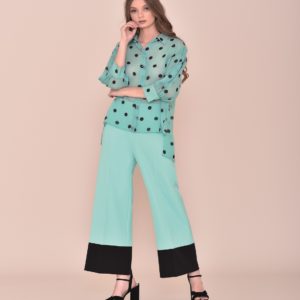 Conjunto pantalón ancho con camisa amplia comunión 2020