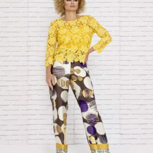 Summer trouser set in yellow tones