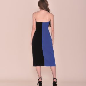 Vestido comunión Style tricolor palabra de honor 2020 espalda bicolor