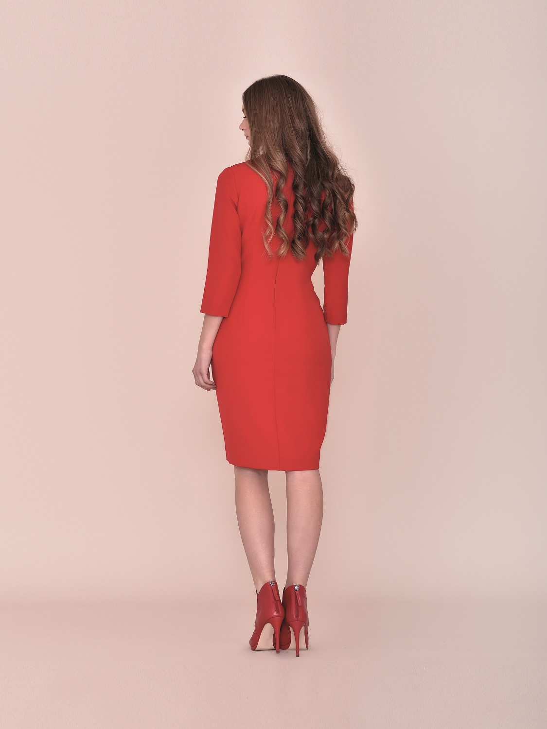 Vestido cóctel en rojo 2020