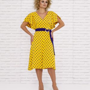 Polka dot cocktail dress 2020