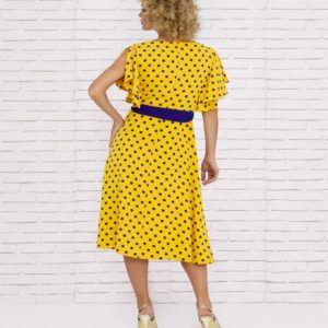 Polka dot cocktail dress spring 2020