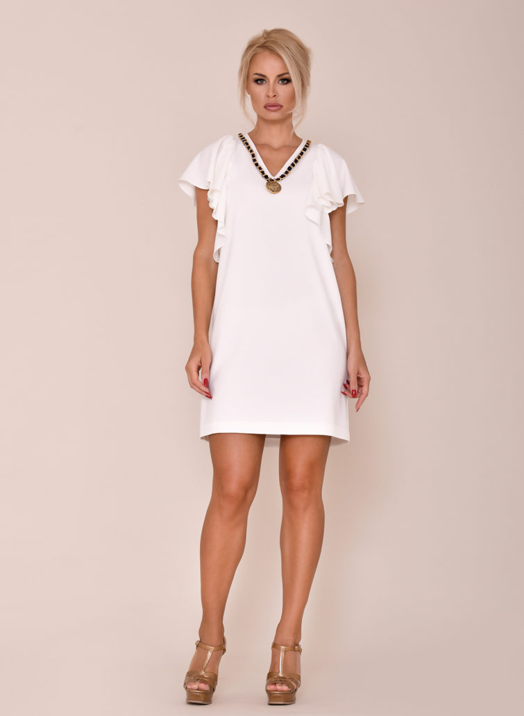 vestido corto blanco para comuniones