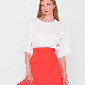 top blanco para eventos manga rangla